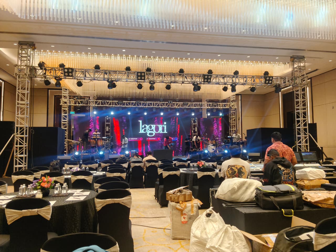 MJ Events #17 - Stage Setup and Lighting Production Bengaluru